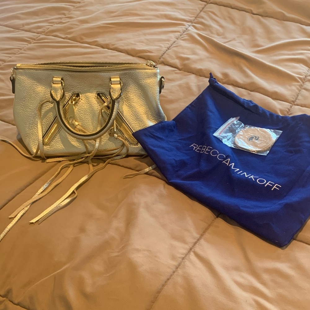 Rebecca Minkoff Metallic Gold Satchel